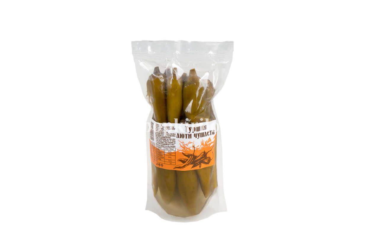 Pickled hot peppers packet 180g