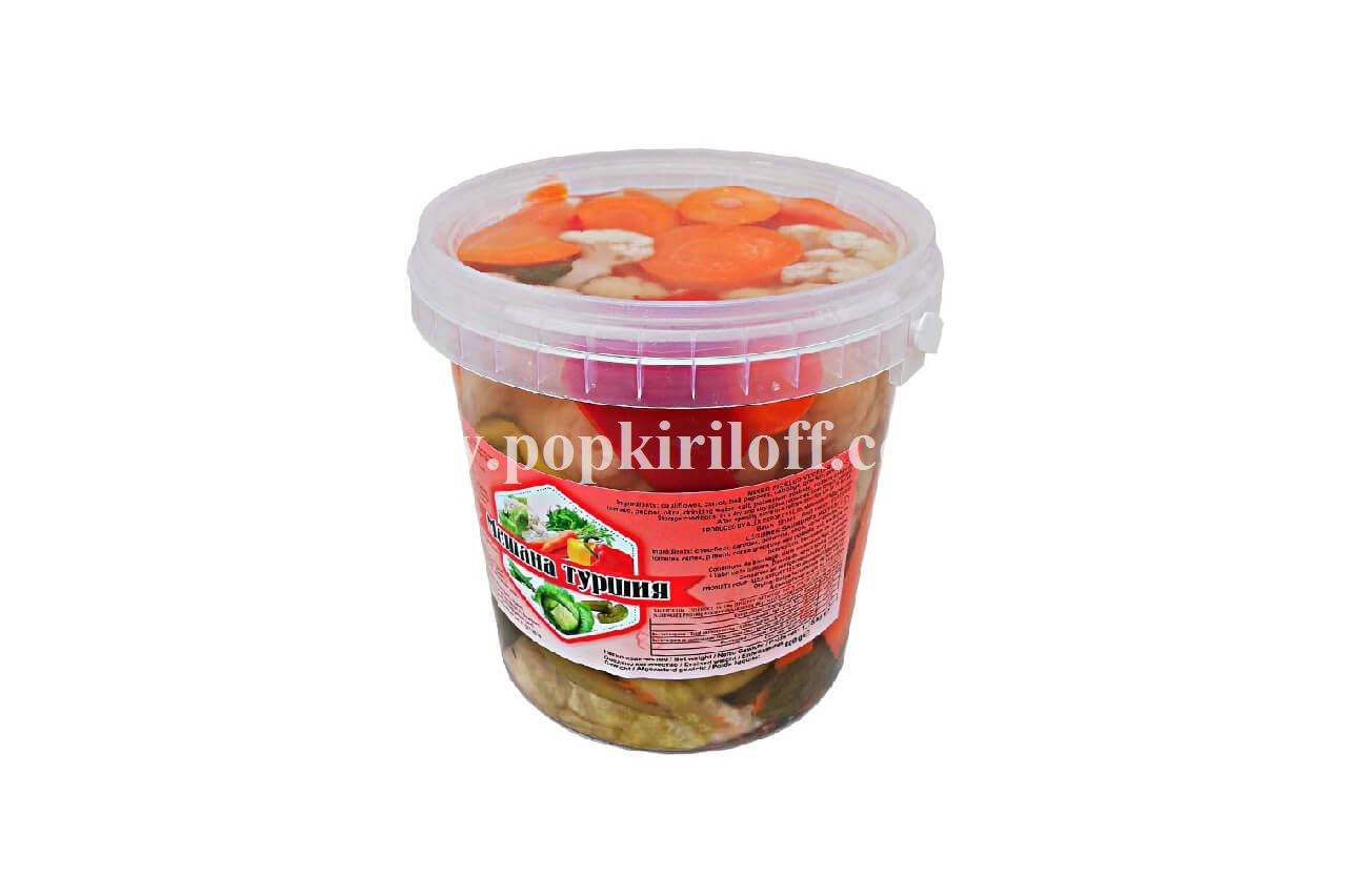 Mixed pickle bucket 0,800kg 
